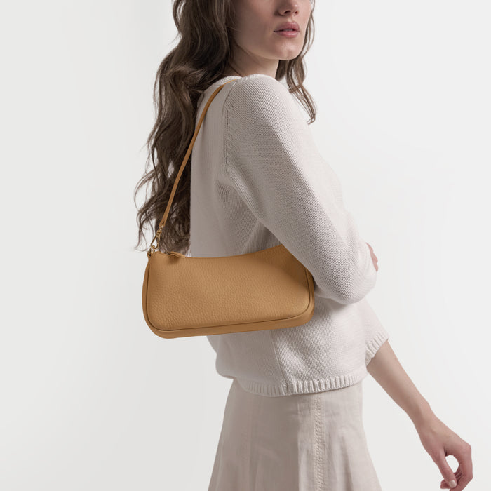 Greta Chain Small Pochette Camel