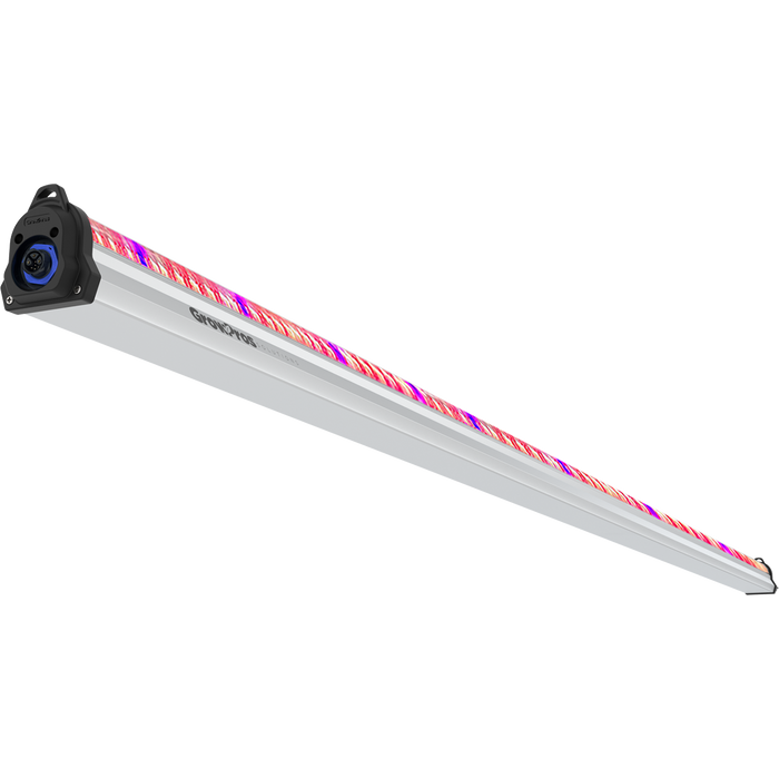 LED light bar with colorful design on a white background