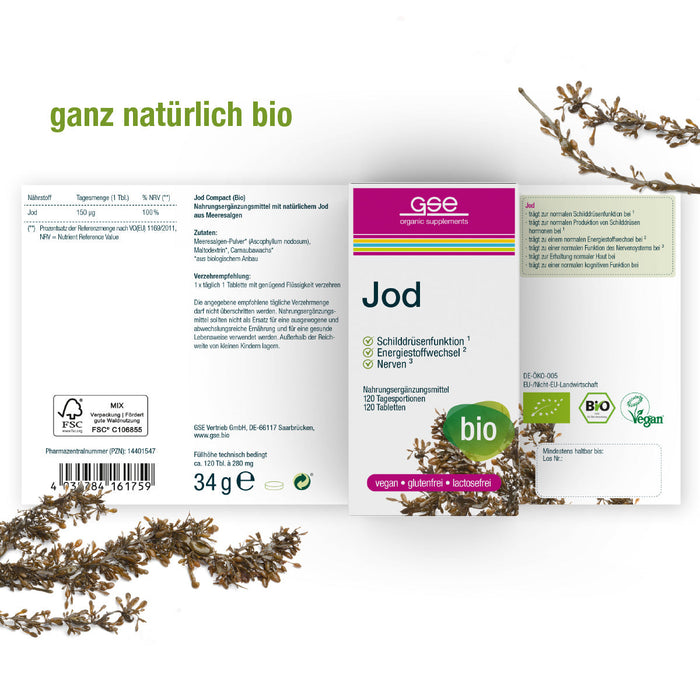 GSE - Jod Compact (Bio) - 120 Tabletten