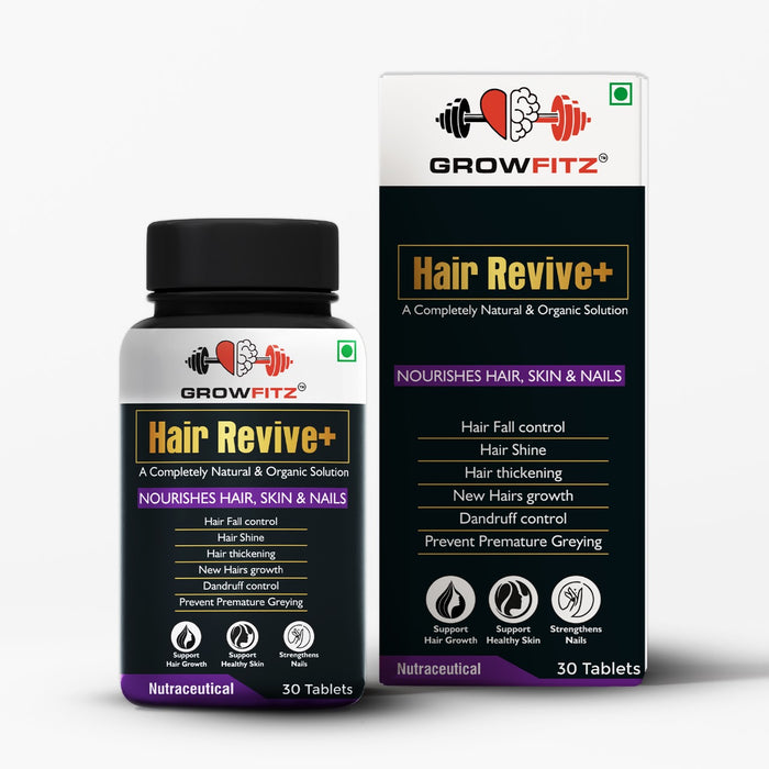 Hair Revive + | Natural Solution for Hairs | 30 Tablets