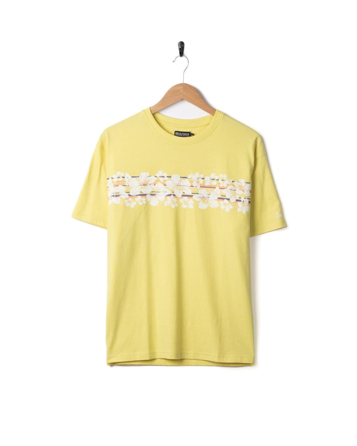 Hebe Womens Short Sleeve Oversized T-Shirt in Yellow