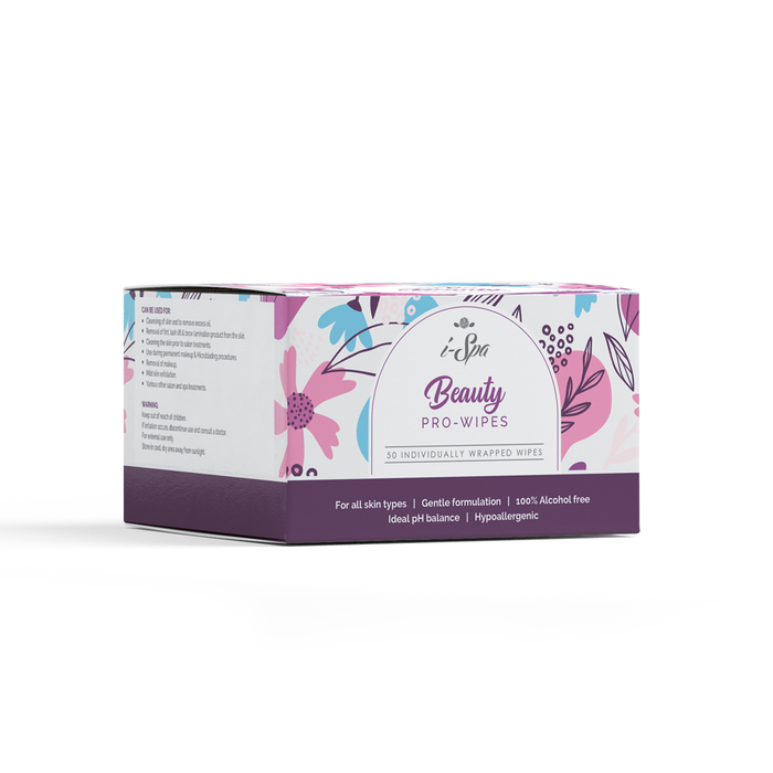 i-Spa Beauty Pro-Wipes | Individual | 50 Wipes