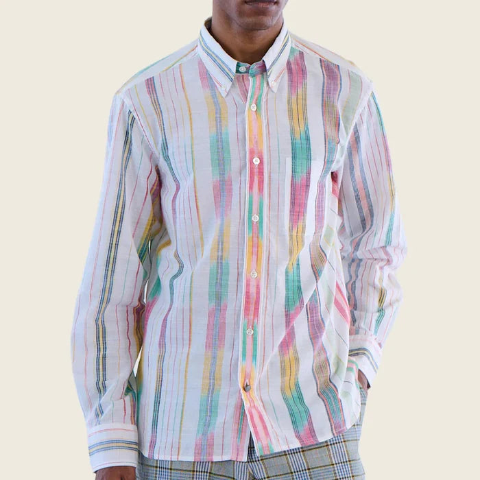 Ikat Warp Stripe Shirt