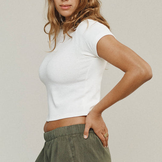 Isola Tee in Washed White