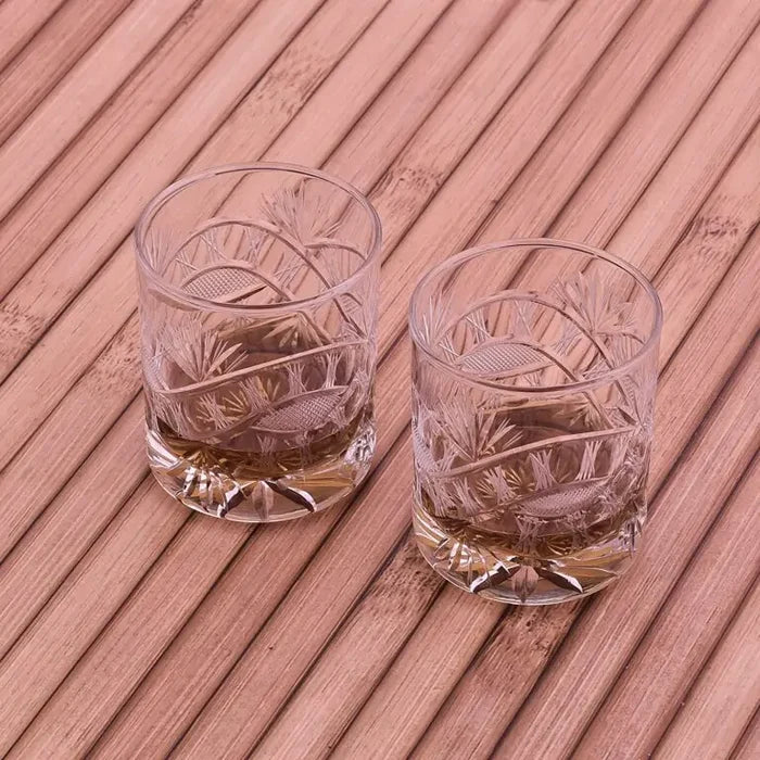 Italian Handcut Nude Crystal Whiskey Glass [LUXE]