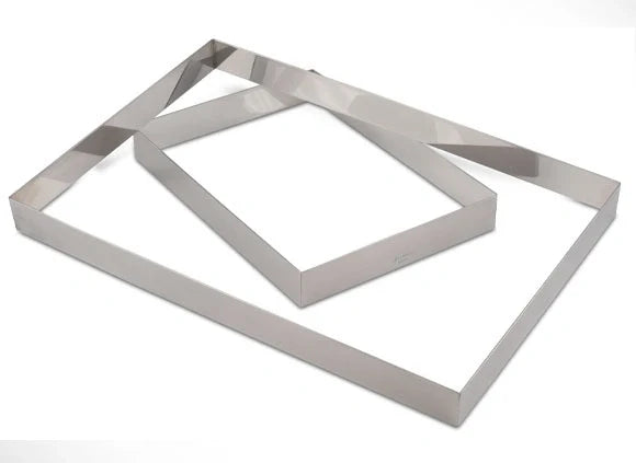 JB Prince Seamless Half Sheet Pan Extender - 2.4 inches high on white background.