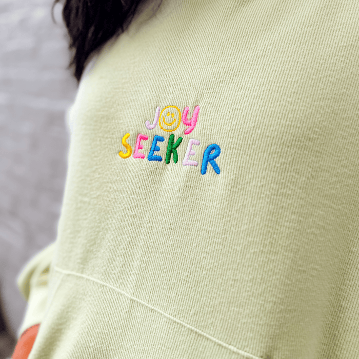 Joy Seeker Embroidered Hooded Pullover