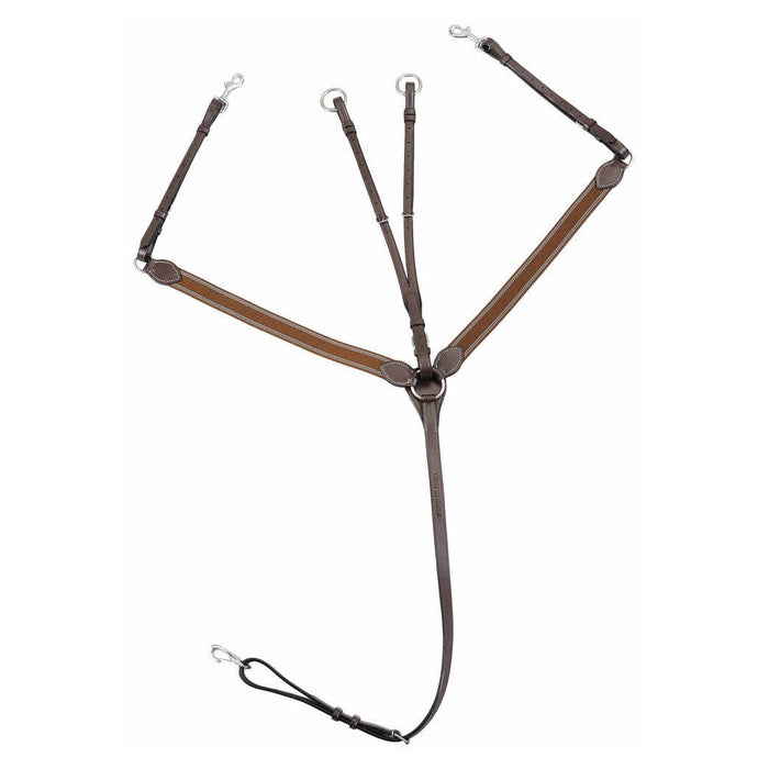 JPC Equestrian - Henri de Rivel Pro Elastic Breastplate Martingale with Running Attachment