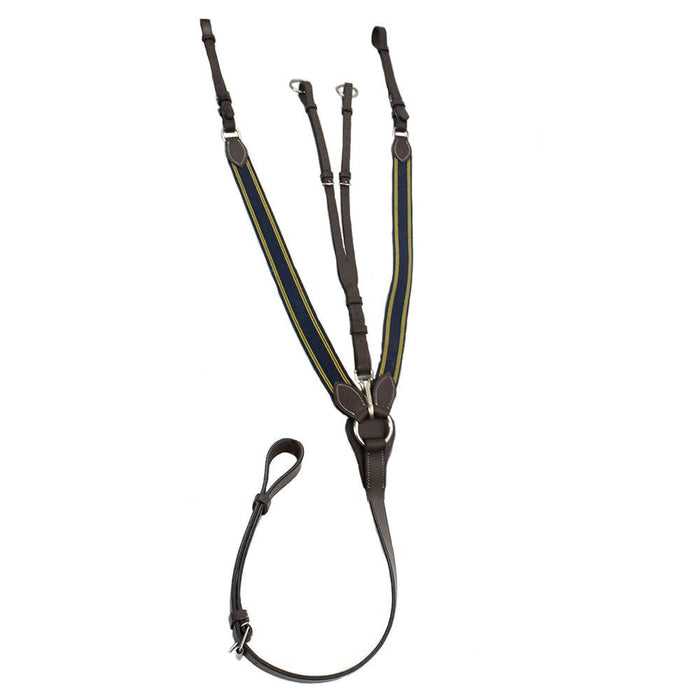 JPC Equestrian - Henri de Rivel Pro Elastic Breastplate Martingale with Running Attachment