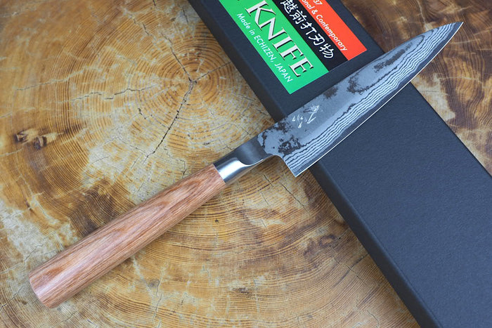 Kamo Knives - Hand Forged VG10 Damascus Petty Knife 12cm