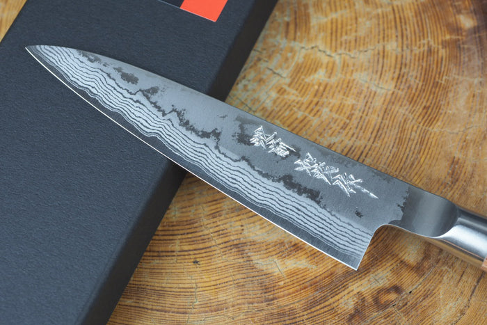 Kamo Knives - Hand Forged VG10 Damascus Petty Knife 12cm