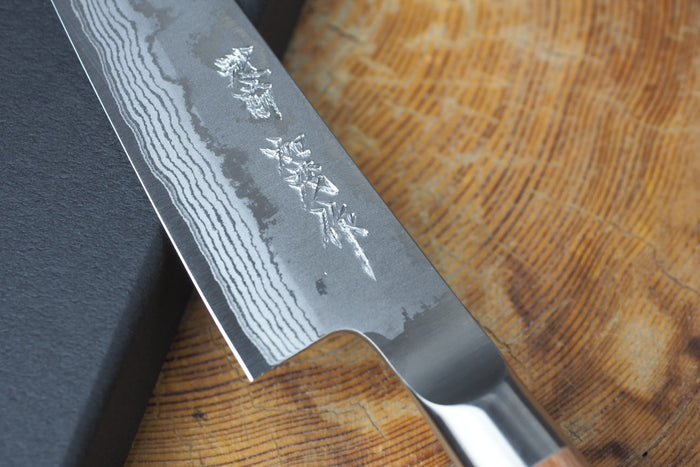 Kamo Knives - Hand Forged VG10 Damascus Petty Knife 12cm