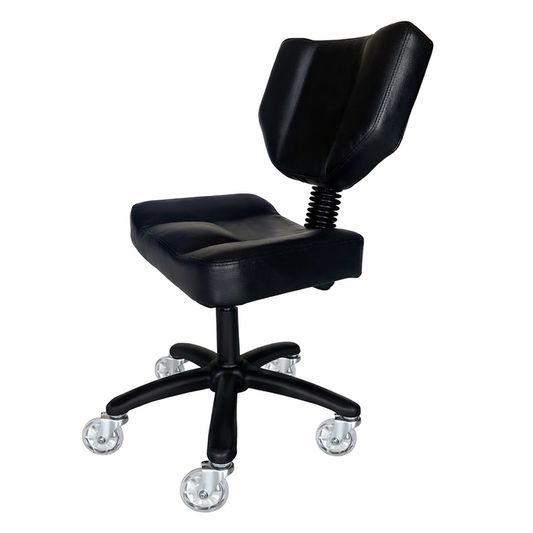 Karma Stanley Adjustable Stool with Back – Black 07090101 - Lashmer