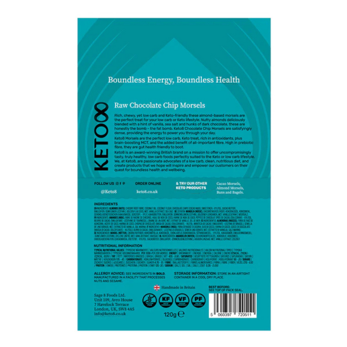 Keto8 Chocolate Chip Morsels 120g