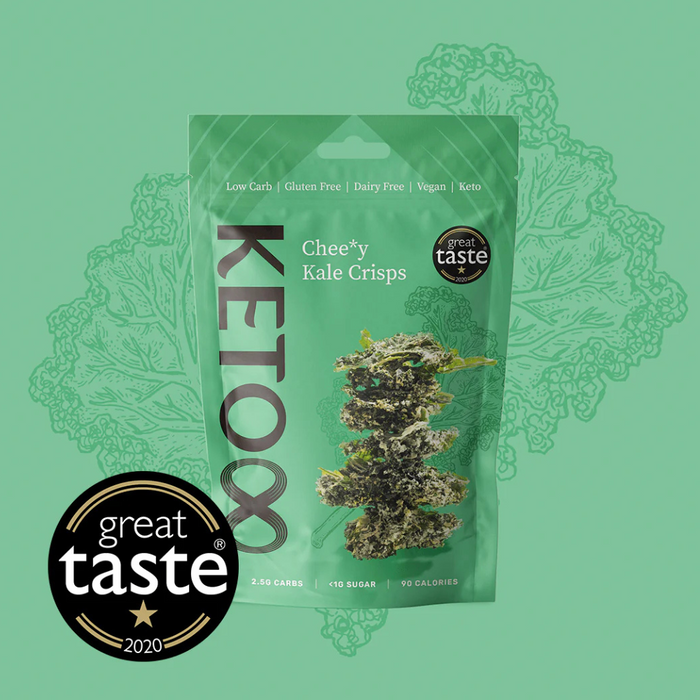 Keto8 Raw Cheesy Kale Crisps 30g