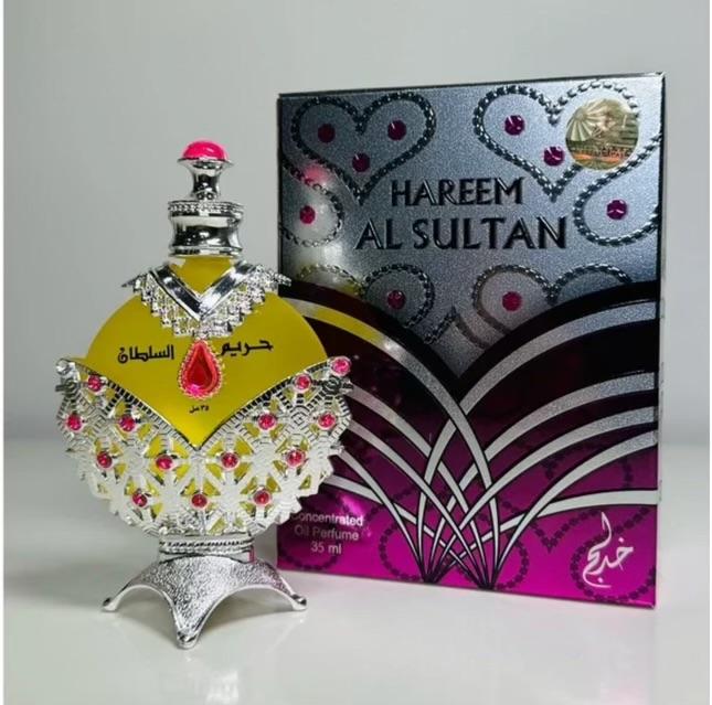 Khadlaj Perfumes | Hareem Al Sultan Silver - Womens Oil Fragrance - 35ML - Floral Fragrance - Single Item -