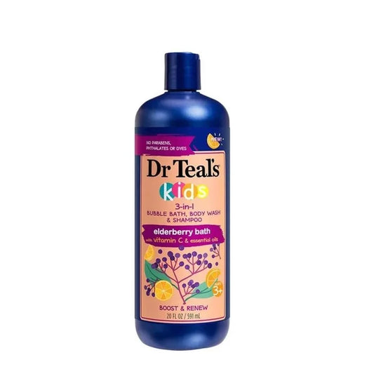 Kids Elderberry Bubble Bath Body Wash & Shampoo - 591ml