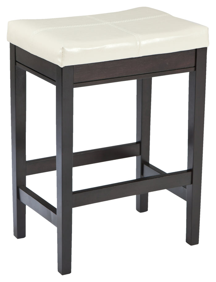 Kimonte D250 Ivory 2-Piece Bar Stool Set