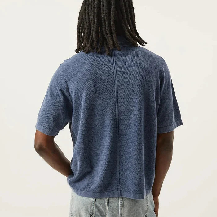 Knit Polo in Navy