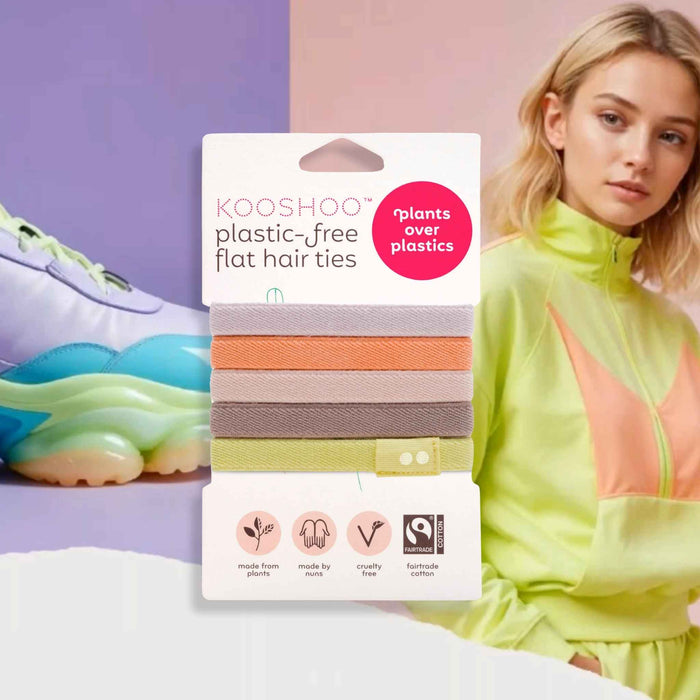 Kooshoo Plastic-Free Hair Ties - Bright Spark