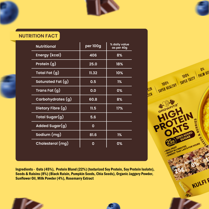 Kulfi Oats | 25g High Protein | 800g