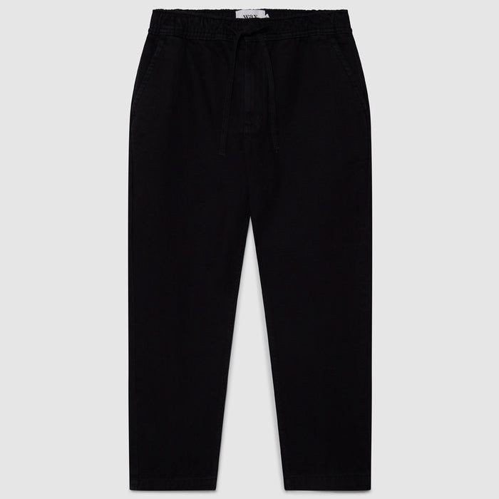 Kurt Organic Twill Trouser in Black
