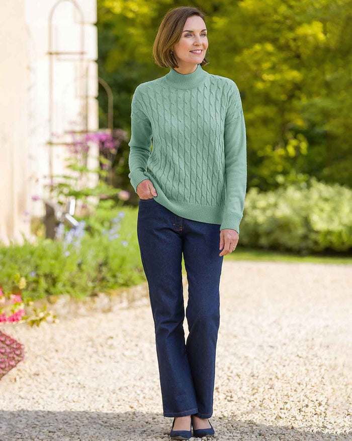 Wool Mix Sukie Cable Jumper - Image 2 - Country Collection