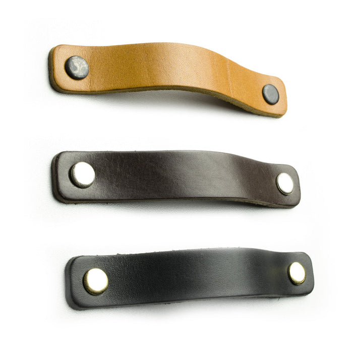 Leather handle rectangular 96mm - 160mm – Furnica