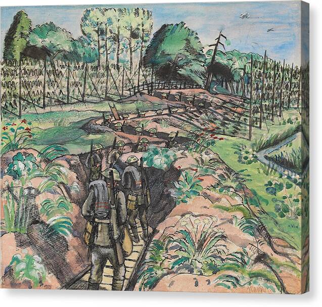Leaving the Trenches - Canvas Print