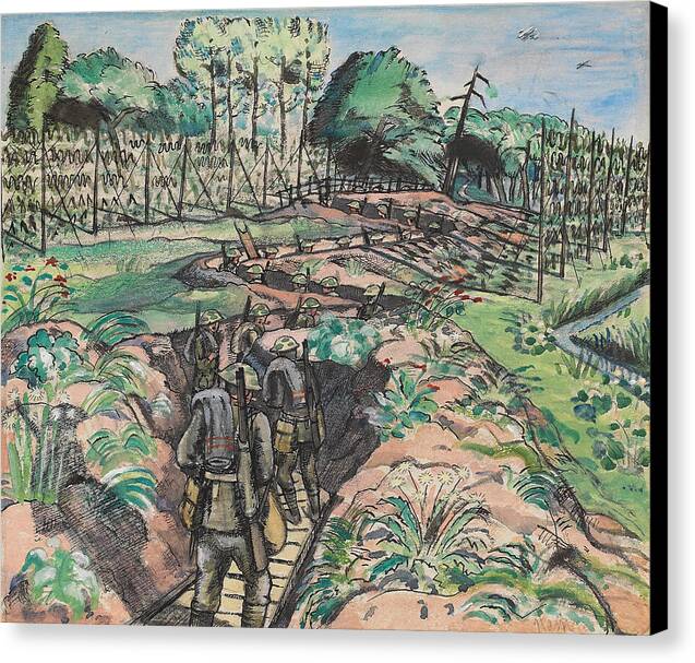 Leaving the Trenches - Canvas Print
