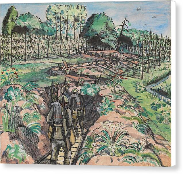 Leaving the Trenches - Canvas Print