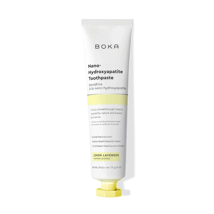 Boka Nano-Hydroxyapatite Toothpaste tube on a white background