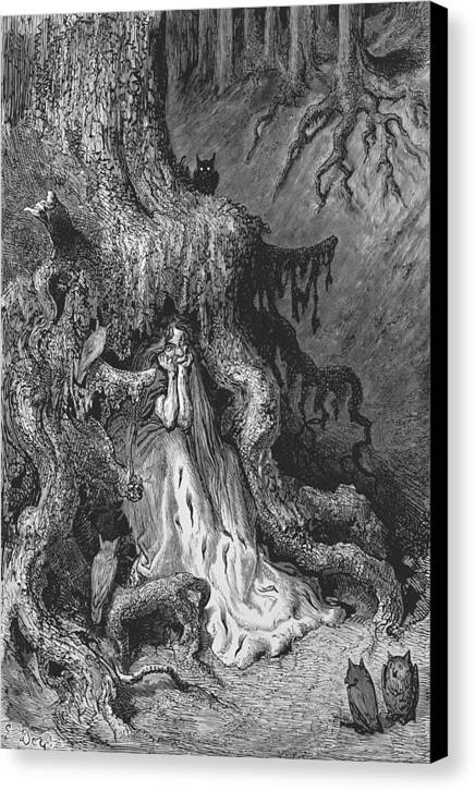 Les Aventures du chevalier Jaufre et de la belle Brunissende - Canvas Print