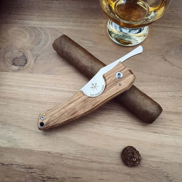 Les Fines Lames Cigar Cutter Le Petit Barrel Series Bourbon - CC0201113