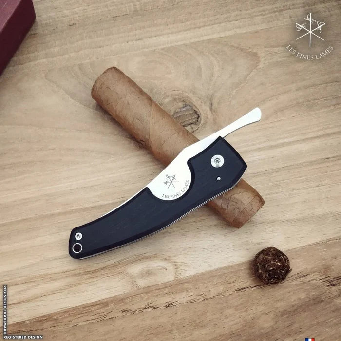 Les Fines Lames Cigar Cutter Le Petit Ebony - CC0201002