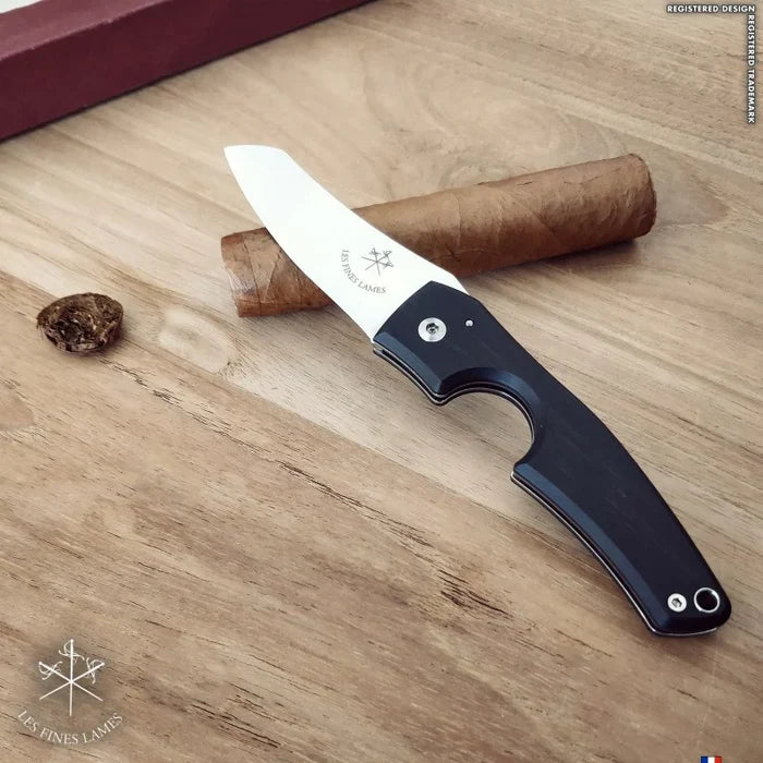 Les Fines Lames Cigar Cutter Le Petit Ebony - CC0201002