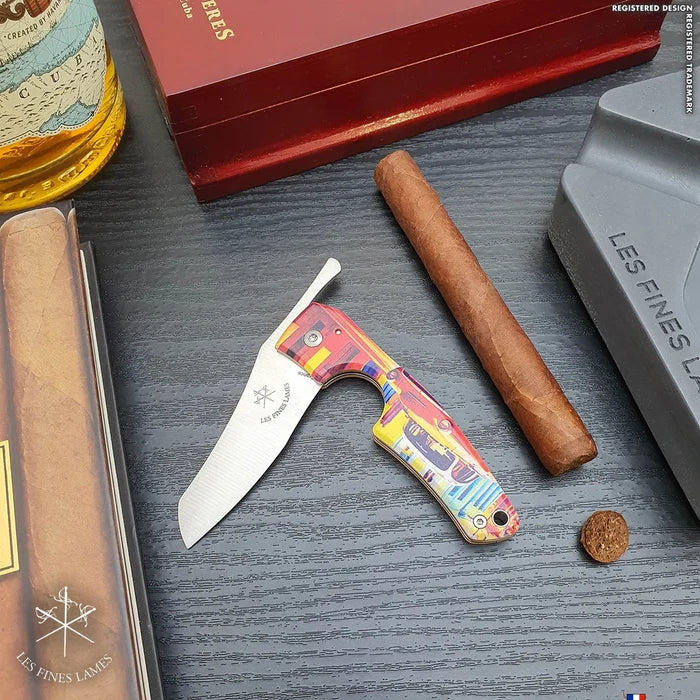 Les Fines Lames Cigar Cutter Le Petit Havana Streets Series Almendrón - CC0212005