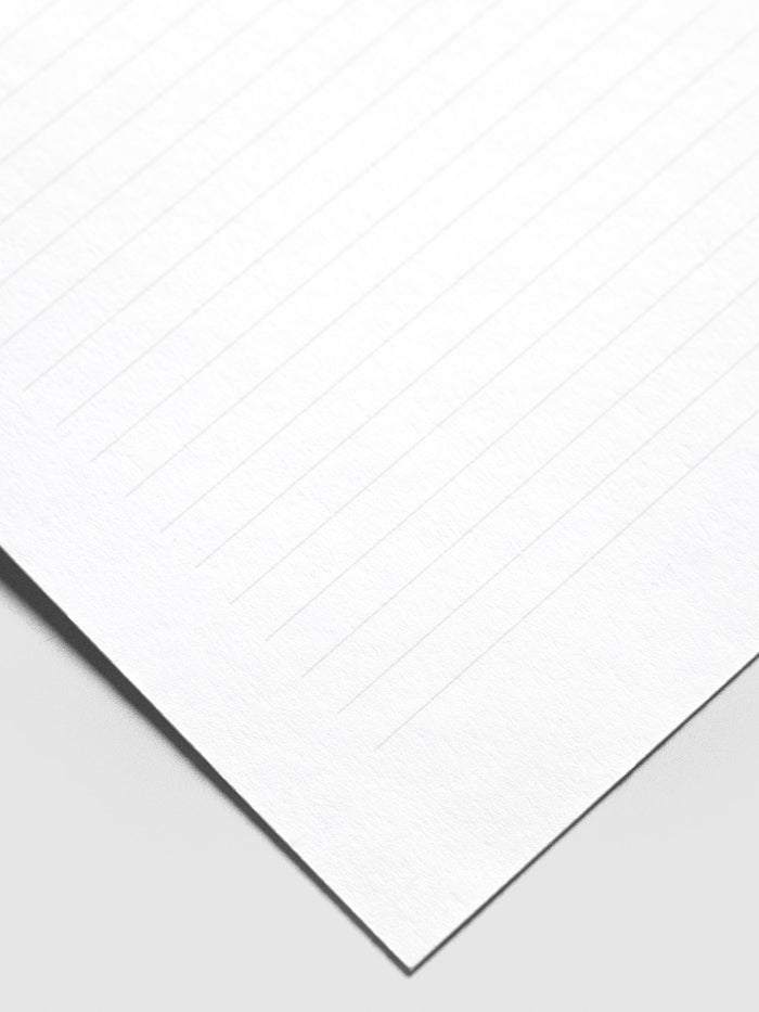 Close up of lined notes page from Letter to Your Future Self Card Set.