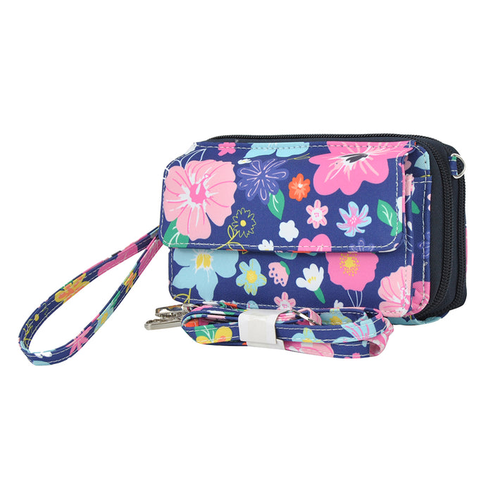 Lilac Floral NGIL Canvas All in One Wallet
