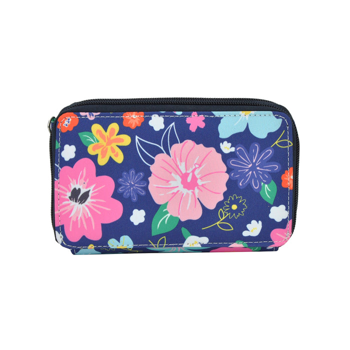 Lilac Floral NGIL Canvas All in One Wallet