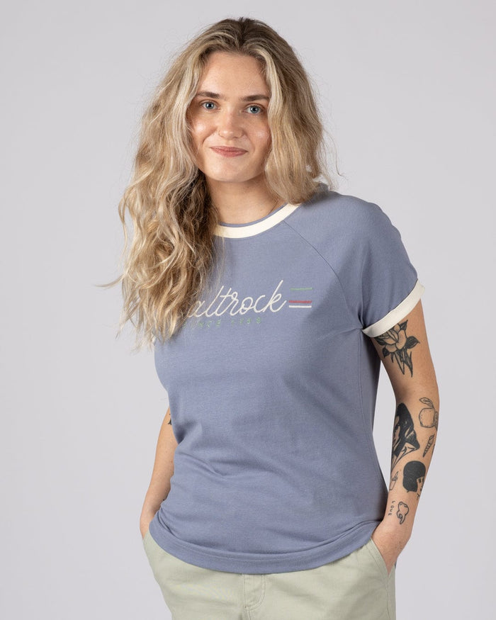 Links  Womens Short Sleeve Ringer T-Shirt in Blue
