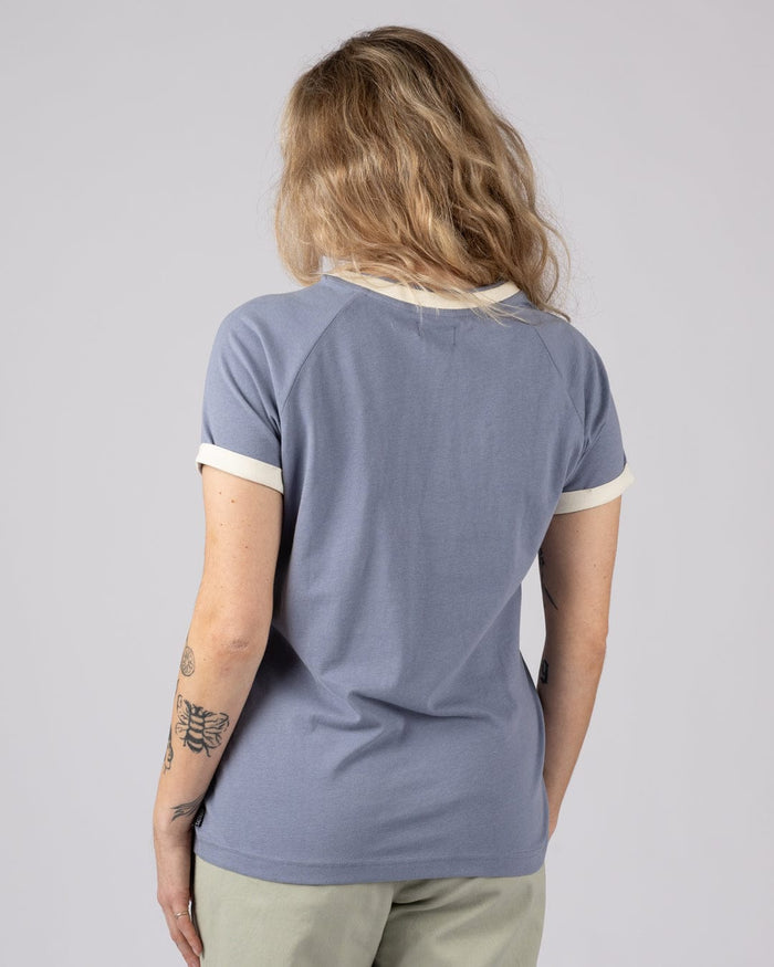 Links  Womens Short Sleeve Ringer T-Shirt in Blue