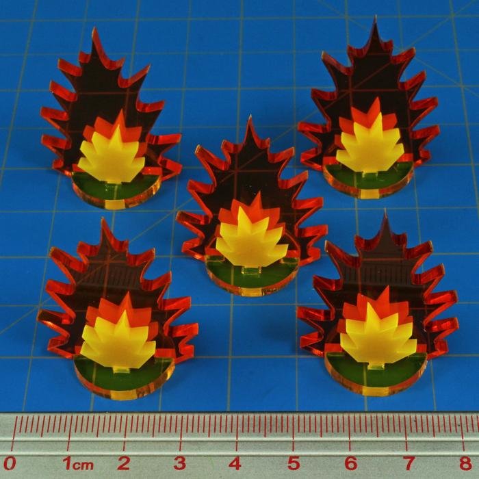 Litko Artillery Strike Markers, Medium (x5) - Combat Miniatures