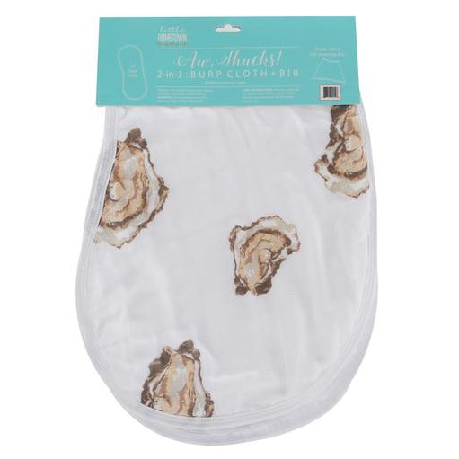 Little Hometown 2-in-1 Burp Cloth & Bib: Aw, Shucks!