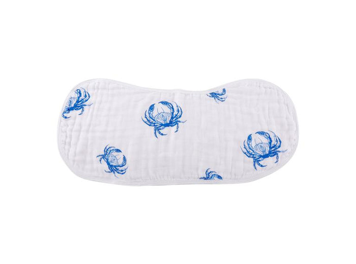 Little Hometown 2-in-1 Burp Cloth & Bib: Blue Crab