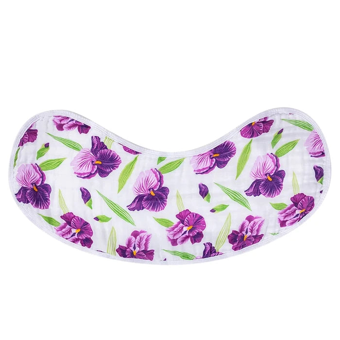 Little Hometown 2-in-1 Burp Cloth & Bib: Irises