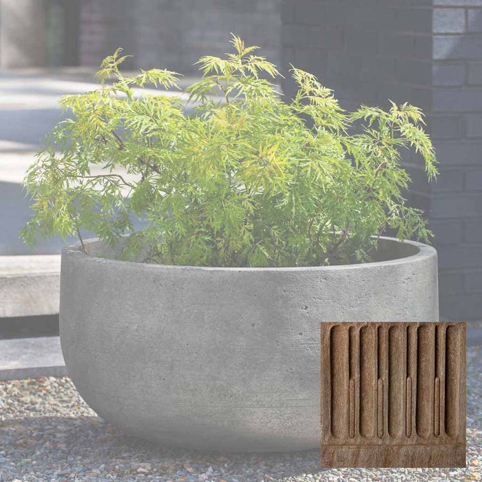 28" W x 14.5" H / Aged Limestone