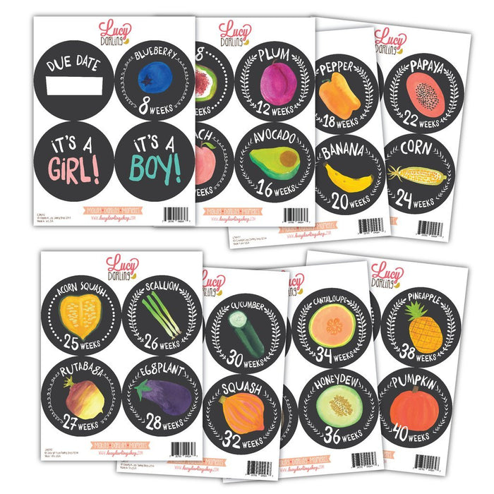 Lucy Darling Growing Garden Belly Stickers