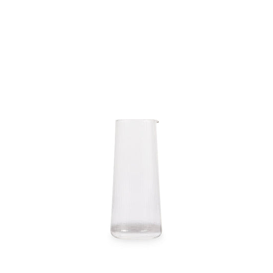 R+D.LAB luisa 500ml carafe in clear ribbed glass