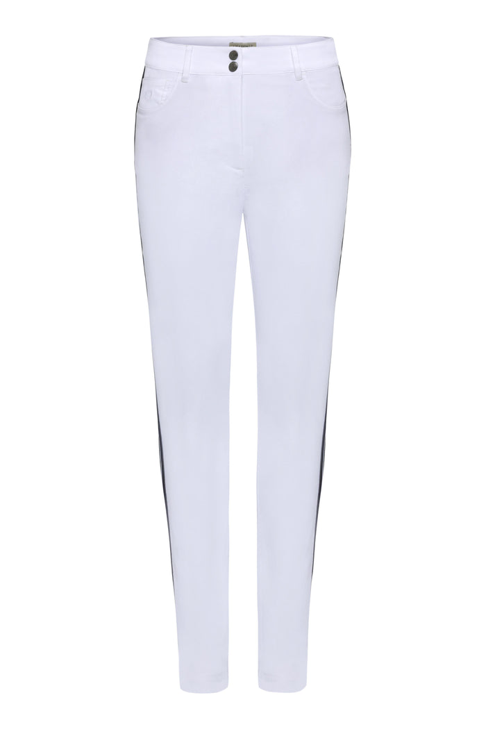 Luli Stripe Performance Cotton Skinny Pant